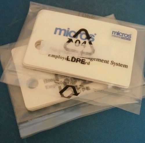 10 count sealed Micros Employee ID Cards New