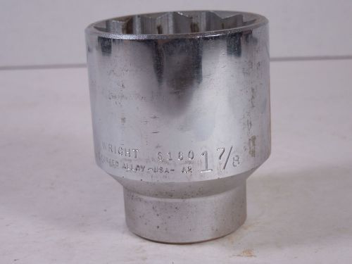 Wright tool 6160 1 7/8&#034; forged alloy 3/4&#034; drive 12 point standard socket usa for sale