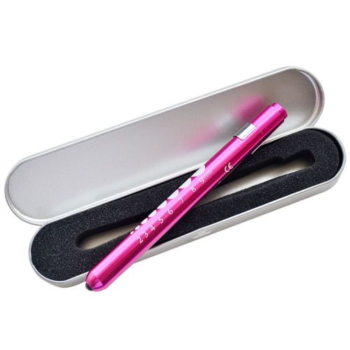 Pupil Gauge Reusable Penlight Pen Light Rose Boxed