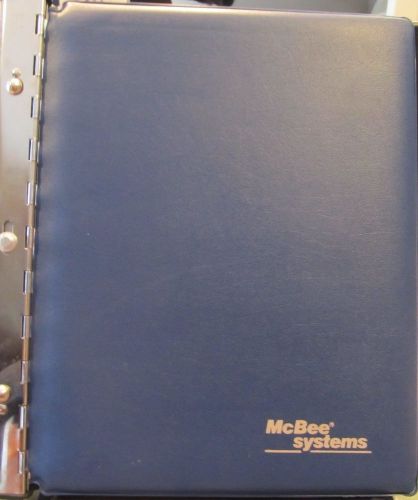 Mc Bee Systems Check Sheet Organizer Modes JPBS-N Blue Vinyl