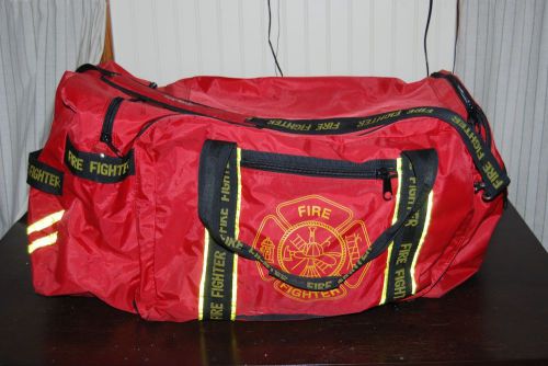Used premium firefighter turnout bunker step in gear bag x-large, no wheels for sale