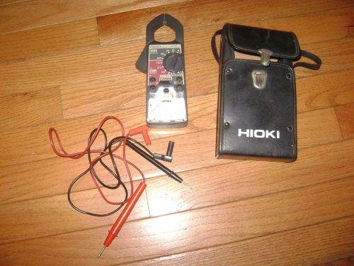HIOKI MODEL # 3127 CLAMP ON HI TESTER METER LOCK WITH LEATHER CASE*