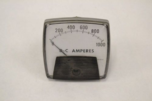 GENERAL ELECTRIC GE YE/68A7614B05BM100A00 PANEL 0-1000A DC AMPERES METER B313387