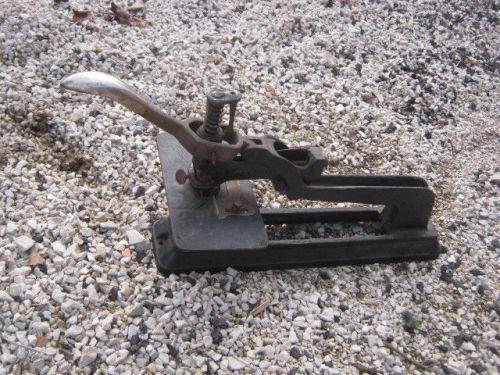 Antique Vintage Old Cast Iron Steel Acme No.1  Made In USA Book Binding Stapler