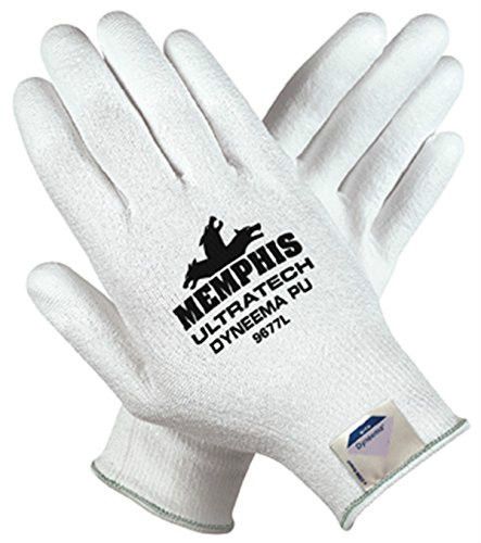 Cut Resistant Gloves, White, S, PR - Memphis 9677S - Dozen