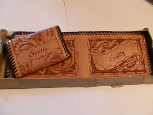 &#034;Smitty&#034; Personalized Leather Wallet and Key holder by Norm Lawton ....