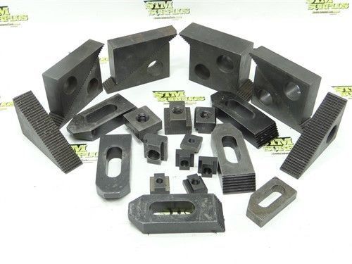 ASSORTED LOT OF MILLING TOOLS HOLD DOWN STRAP, STEP BLOCKS, AND T-NUTS