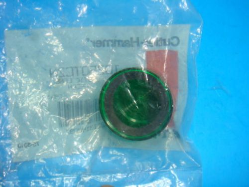 Cutler Hammer 10250TC2N Green Plastic Lens Series A1 Switch Cover Button Eaton,