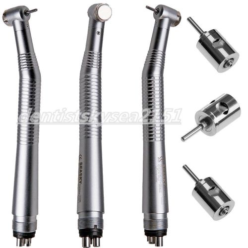3 dental high speed handpieces push button 4-h+3* replacement cartridges turbine for sale