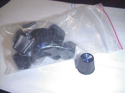 Beautiful Blue-Top Rotary Control Knobs (bag of 10)