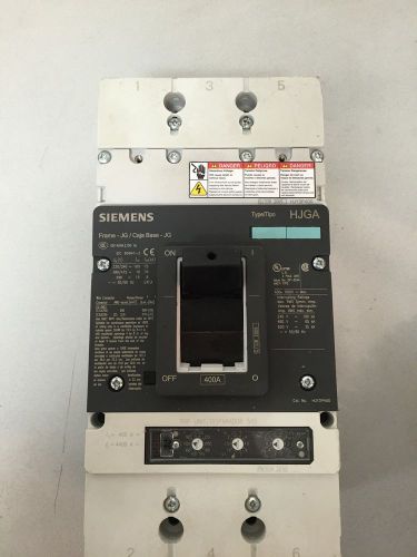 Siemens hjy3p400  -  400 amp type hjga circuit breaker for sale