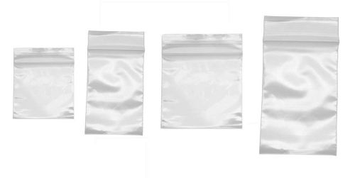 2 Mil Zip Seal Lock Poly Plastic Clear Bags Baggies Jewelry (25, 50, 100, 500)
