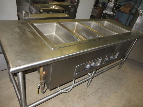 EAGLE Wells 4  well Heavy Duty Bay Steam Table Electric Heavy Duty SERVING TABLE