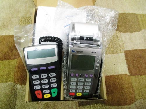 New Verifone VX520 Credit Card Terminal NAA DIAL/ETH,128/32 EXCELLENT but locked