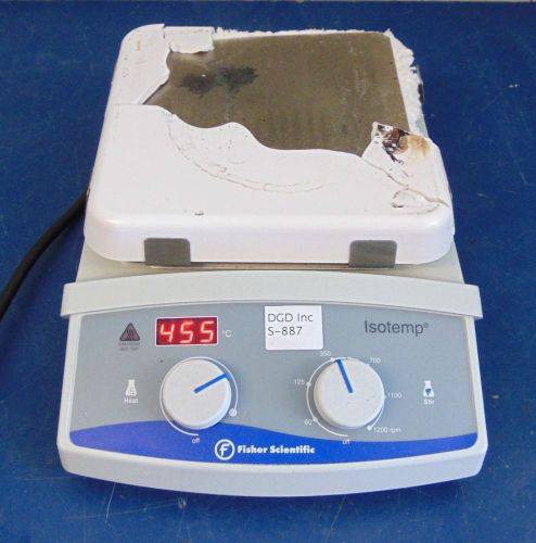 Fisher Scientific Isotemp Digital Heat Stirrer  11-100-49SH Powers On!   S887