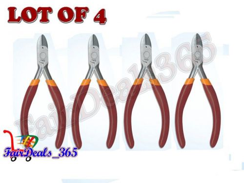 Lot of 4 pcs 5&#034; 125mm mini side cutter jewelry small pliers craft spring beading for sale