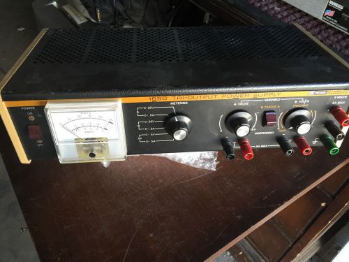 LOT OF 2 B&amp;K PRECISION DYNASCAN 1650 TRI-OUTPUT POWER SUPPLY