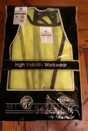 Ml kishigo pl-v18 hi vis safety vest, unrated, universal, lime for sale