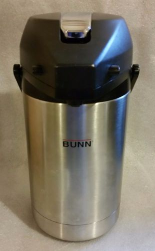 Bunn Airpot 2.5L 84 oz. Stainless Steel Lever Coffee Dispenser 32125.0000