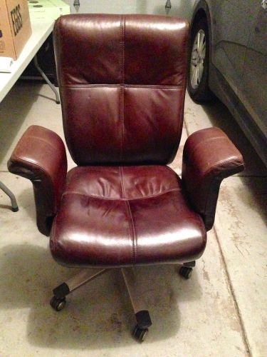 High Back Executive Office Leather Task Chair for Computer Desk