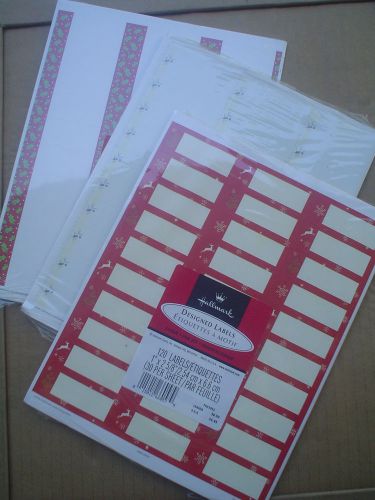 Holiday ADDRESS MAILING LABELS -- Hallmark -- 3 Packets, 360 count -- NWT