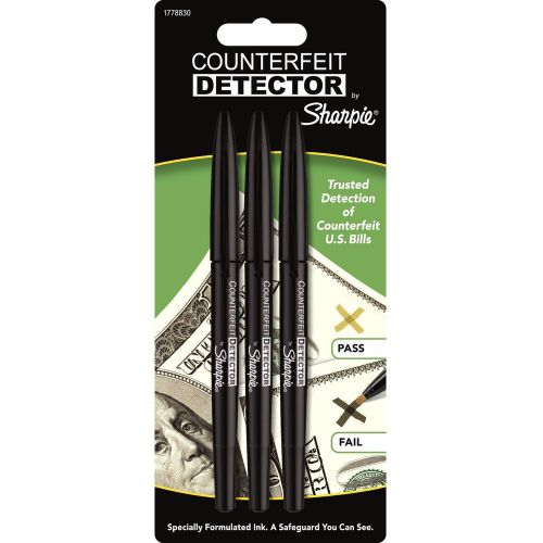 Sharpie Counterfeit Detector Marker, 3 Pack (Sharpie 1778830)