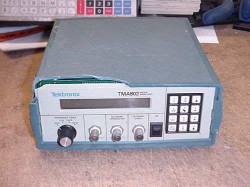 Used Tektronix TMA802 Media Analyzer for Parts/Repair Only.