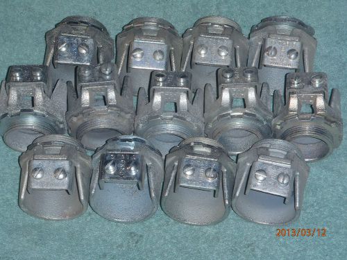 Thomas &amp; Betts 1-1/2 Tite-Bite Armored Cable Metal Conduit Fitting T&amp;B LOT OF 10