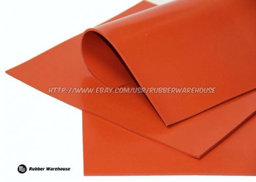 Silicone rubber sheet  high temp   1/8&#034; thick x 36&#034; wide x 36&#034; free shipping for sale