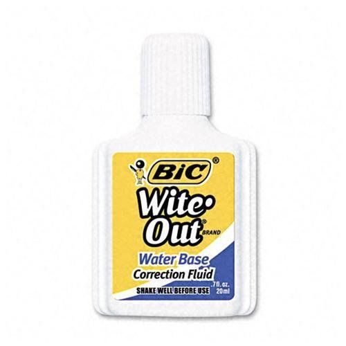 Wite-out Water-based Correction Fluid - Foam Wedge Applicator - 0.68 Fl Oz -