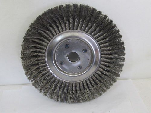 Weiler 12&#034; Twisted Wire Wheel 1-1/4&#034; Arbor - .016&#034; wire - Made in USA