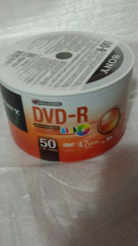 SONY 50 PACK BLANK DVD-R  4.7 GB/GO 120 MIN