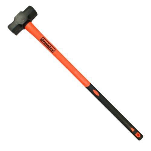 Graintex SH1610 Sledge Hammer 10 Lb with 36-Inch Fiberglass Handle