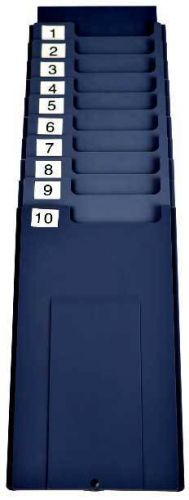 10 pocket time card rack, wall mounted time card holder for sale
