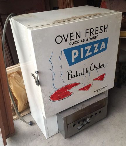 Ultra Rare Vintage Pizzamatic by United Refrigerator &amp; Pizza Oven Retro Decor