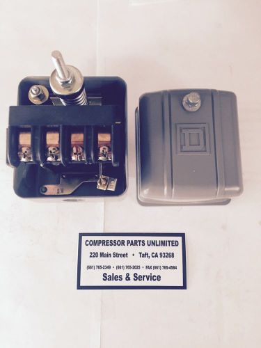 SQUARE D Pressure Switch, DPST, 100/125psi, 1/4&#034;FNPS 9013GHG2J53