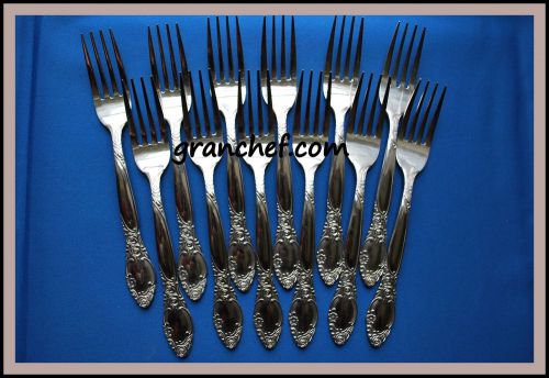 Dinner Forks ~12 pieces ~ SS ~ Regency Pattern ~ New In Box!  Made In Japan!