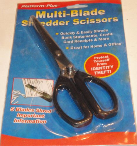 Platform plus -5 multi blade -shredder scissors -strip cut -stainless steel -new for sale