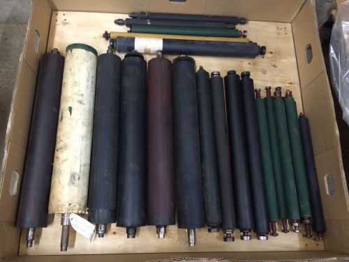 Huge Lot of (22) Two Rubber Rollers Didde AB DICK &amp; More