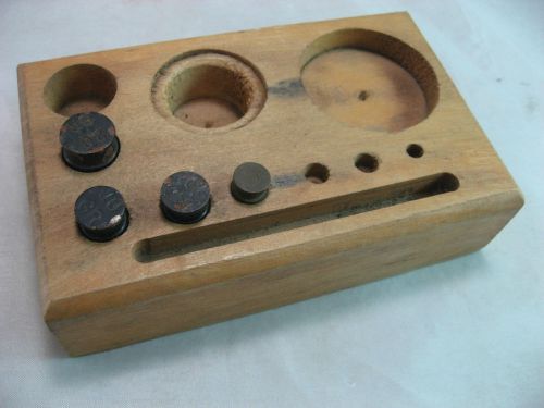 Scale Weights Base Wood Box Grams Gm