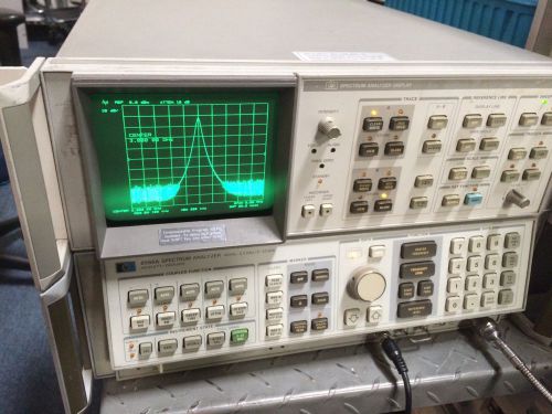 HP 8566A Spectrum Analyzer 100Hz 22Ghz with BOTH Interconnect CABLES + Warranty