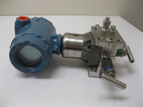 Rosemount 3051 s1 cd 3a hart pressure transmitter w/ manifold new h8 (1981) for sale