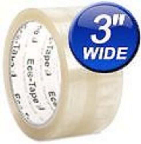 12 ROLLS Heavy Duty 3&#034; 110 Yard Eco-Tape® Brand Clear Carton Packing Tape