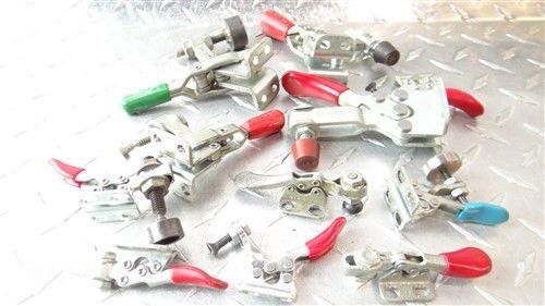 LOT OF 11 MICRO TOGGLE CLAMPS DE.STA.CO CARR LANE MODEL  # 34101 CL-250-VTC
