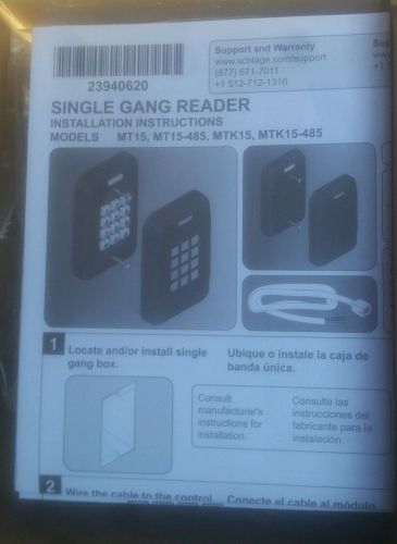 1 NIB Aptiq MTK15 Multi Technology Singe Gang Keypad Card Reader