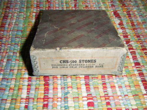 Lisle Cylinder Hone #15000, Polishing Stone Set: CHS-500, New In Box, CH-45