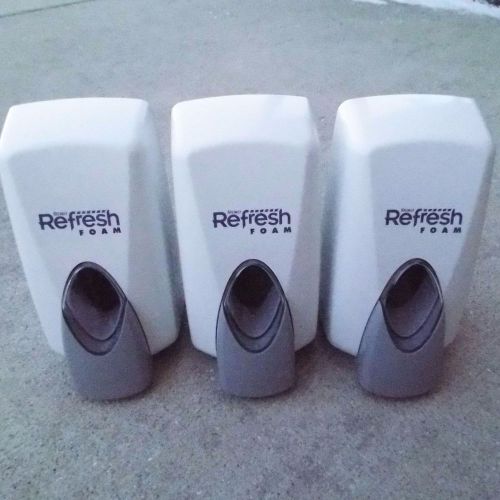 Lot of 3 Stoko Refresh Foam Soap Dispenser White Manual New with Hardware
