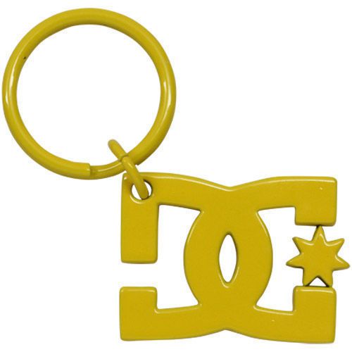 Dc star keychain - flourescent yellow for sale