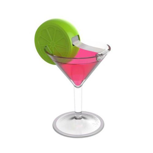 Scotch Magic Tape Dispenser with Tape Cosmopolitan Martini Lime Cocktail Glass