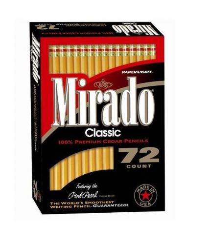 Papermate Mirado Wood Case Pencils, 72 Count (58886) New #2 Lead